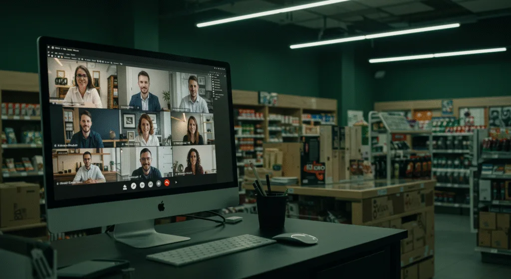 Principal formato de engajamento em período de home office, são as calls.